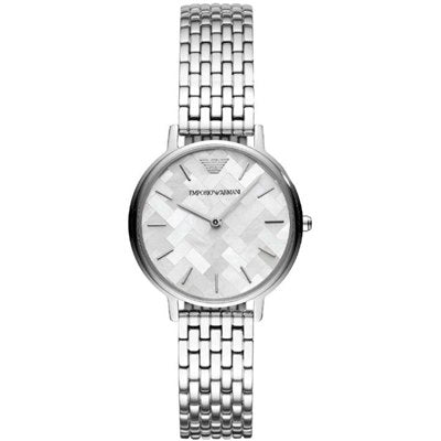 Emporio Armani Mother of Pearl Dial Silver Steel Strap Watch For Women - AR11112 - Image 6